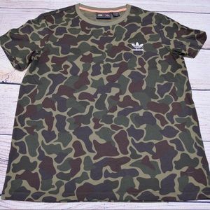 Adidas Pharrell Williams Hu Hiking Camo Tee Shirt